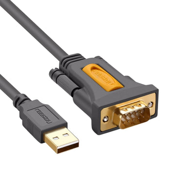 UGREEN USB 2.0 Male to RS232 DB9 Male Serial Cable Adapter with Gold Plated 9-Pin Connector, 60Mbps Data Transfer Rate for Scanner, Router, Printer, Modem (2M)