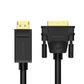 [CLEARANCE] UGREEN 1080P 60Hz DisplayPort DP Male to DVI (24+1) Male Gold-Plated Cable Connector with Button Design, Multiple Internal Shielding for Laptop, Graphics Card, HDTV (2M) | 10221