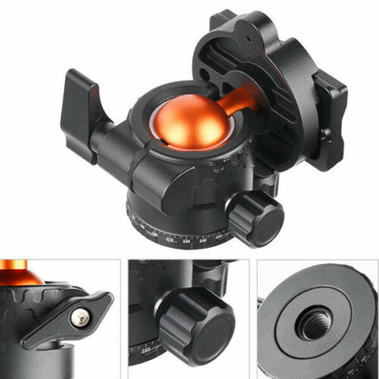 K&F Concept KF-28 Heavy Duty 360 Degree Panoramic Base Ballhead with 2 Twist Locks for Tripod Monopod DSLR Mirrorless Camera