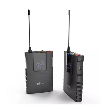 [CLEARANCE] Fifine C8 Professional Wireless Lavalier Omnidirectional Lapel Microphone Cardiod with 50M Transmission Range for Podcasting, Videography, Vlog and Recording