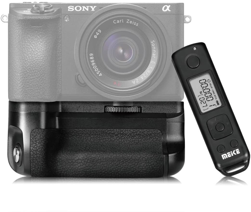 Meike A6500 Pro Battery Grip Built-In 2.4GHz Remote Control for Vertical-Shooting for Sony A6500