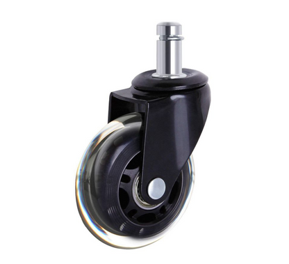 ArgoX 5 Pcs Office Chair Caster Wheels 3 Inch Swivel Rubber 360 PU Roller for Wood Floor,  Computer Chair Universal Wheel