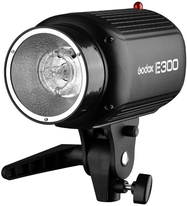 Godox E300 Studio Flash Head 300Ws Professional Photography Flash Light 5600K Color Temp with 150W Lamp 9 Levels Dimming