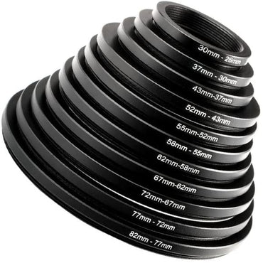 K&F Concept SKU-0801 Step Down Rings for Filters 11pcs Lens Filter Adapter Ring Set