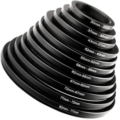 K&F Concept SKU-0801 Step Down Rings for Filters 11pcs Lens Filter Adapter Ring Set