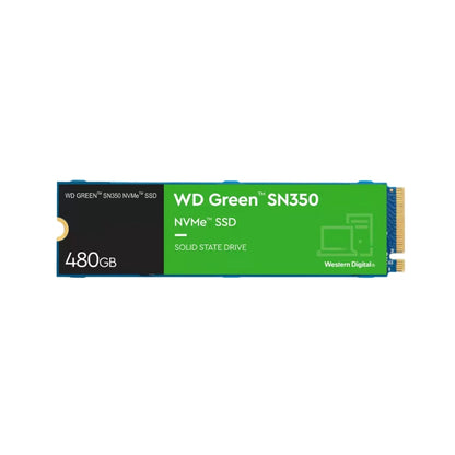 [CLEARANCE] Western Digital WD Green SN350 480GB M.2 NVMe SATA IIISSD Solid State Drive with 2.4GB/s Max Sequential Read Performance for PC Computer and Laptop | WDS480G2G0C