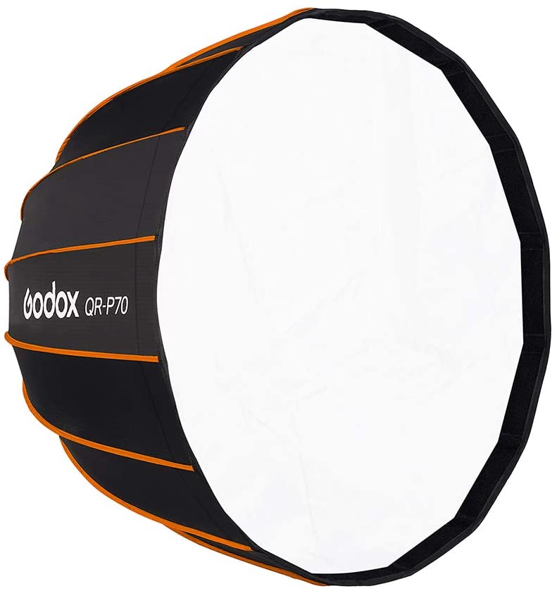 Godox QR-P70 70CM Deep Parabolic Quick Setup Bowens Mount Flash Speedlight Diffuser Reflector