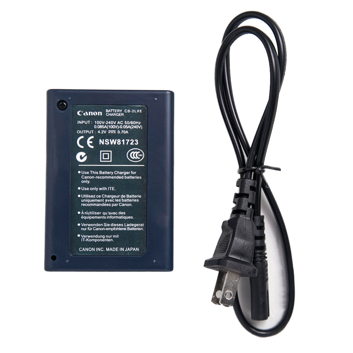 Pxel Canon CB-2LX Replacement Battery Charger for Canon NB-5L Battery (S100V S110 SX210IS SX200 220 230)