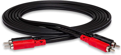 Hosa Technology CRA-202 Nickel Plated Dual RCA to Dual RCA Stereo Interconnect, 2 Meters