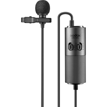 [CLEARANCE] Godox LMS-60G Omnidirectional Lavalier 360 Coverage Microphone with Adjustable Gain