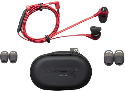 [CLEARANCE] HyperX HX-HSCEB-RD Cloud Earbuds, Gaming Headphones with Mic for Nintendo Switch and Mobile Gaming