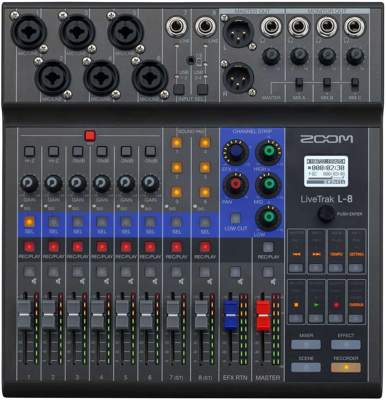 ZOOM LiveTrak L-12 Digital Mixer Recorder - PA機器