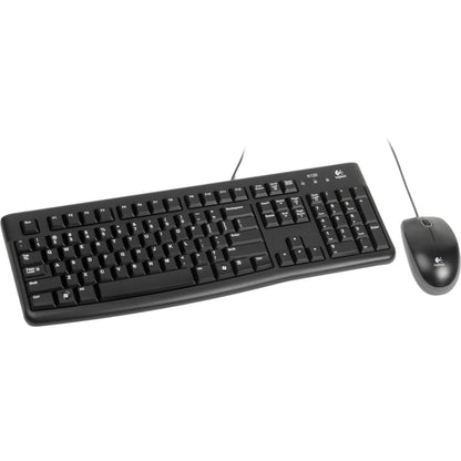 Logitech MK120 Full-Sized Keyboard and Mouse Combo with Spill-Resistant and High-Definition Optical Tracking for Windows 10, 11