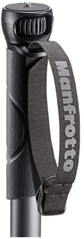 Manfrotto MMCOMPACTADV-BK Lightweight Compact Aluminum Monopod Advanced for Vlogging, Photography (Black)