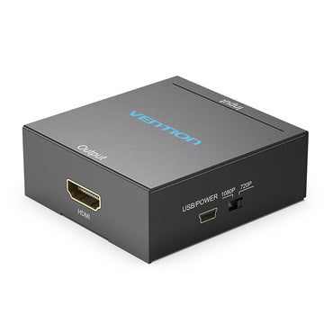 Vention RCA to‌ HDMI Converter (Female to Female) 1080p 60Hz AV Metal Adapter with Audio Video Sync (AEFB0)