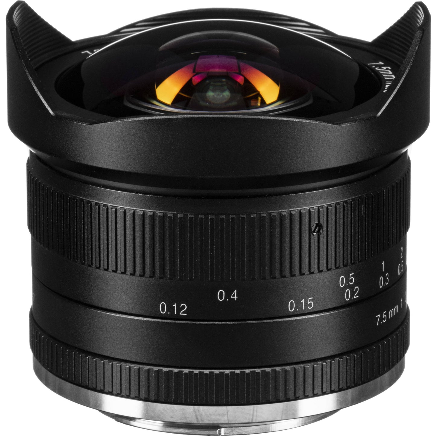 7Artisans 7.5mm f2.8 APS-C Manual Fisheye Prime Lens for Fujifilm X Mount Mirrorless Cameras with Protective Lens Cap Removable Lens Hood