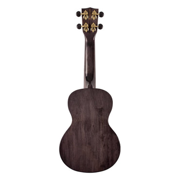 Mahalo Hano Series Concert Acoustic Ukulele 4 String Guitar with 16 Frets Transparent Black MH2TBK