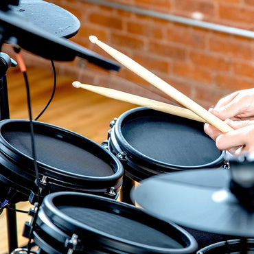 Alesis Nitro Mesh Kit 8 Piece All Mesh Electronic Drum Kit with Super Solid Aluminum Rack Drum Sticks and Drum Key Included