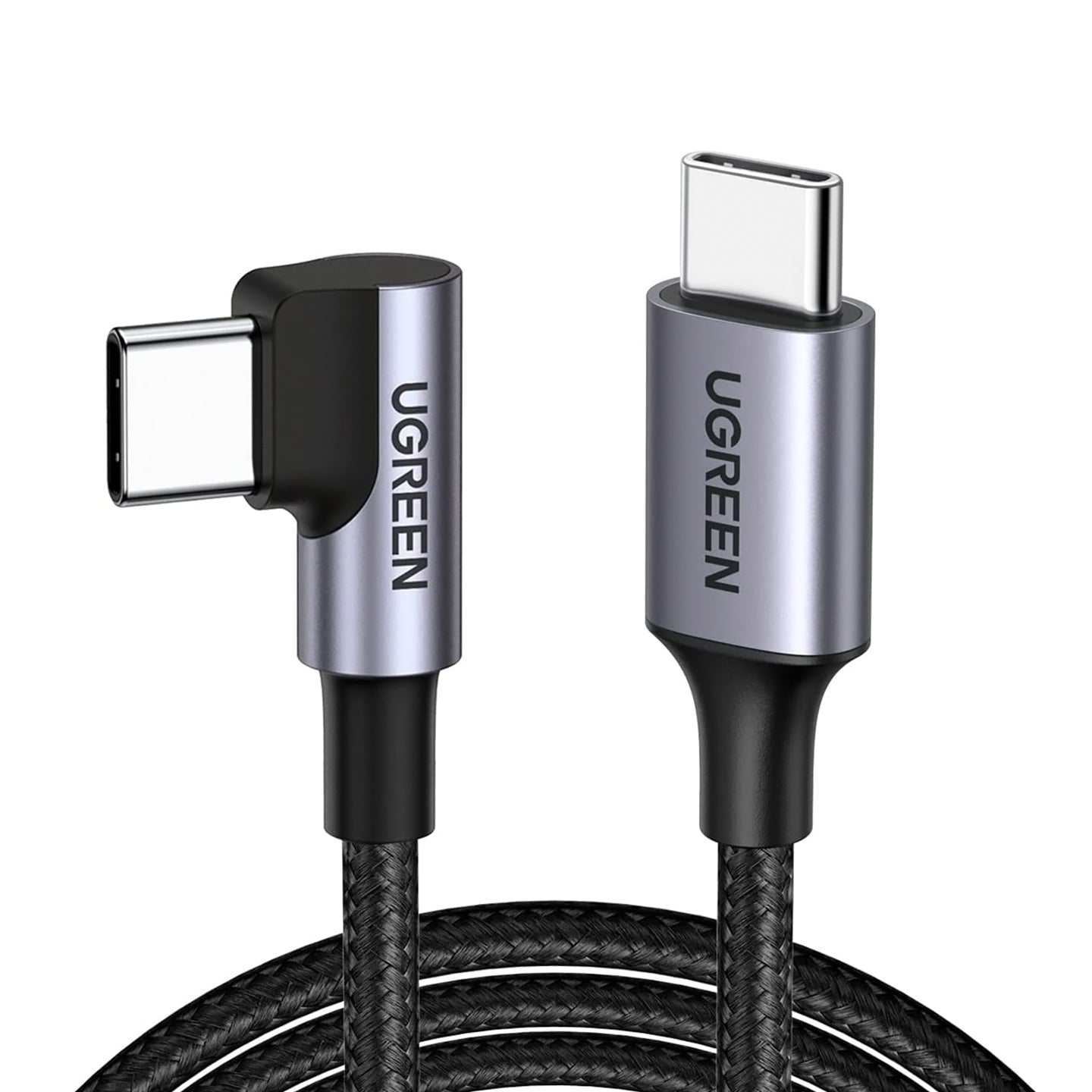 [CLEARANCE] UGREEN 60W PD Type C to Angled USB C Fast Charging Cable for Smartphones and Tablets (0.5 Meter) | 5012