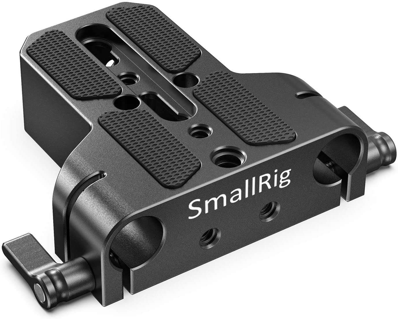 SmallRig Camera Base Plate with Dual 15mm Rod Rail Clamp for Camera and Cages - 1674
