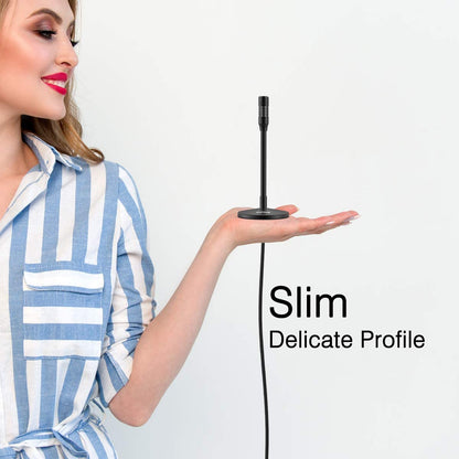 [CLEARANCE] Fifine K050 Mini Gooseneck USB Microphone for Dictation and Recording,Desktop Microphone for Computer Laptop PC, Plug and Play Great for Skype, YouTube, Gaming, Streaming, Voiceover, Discord and Tutorials