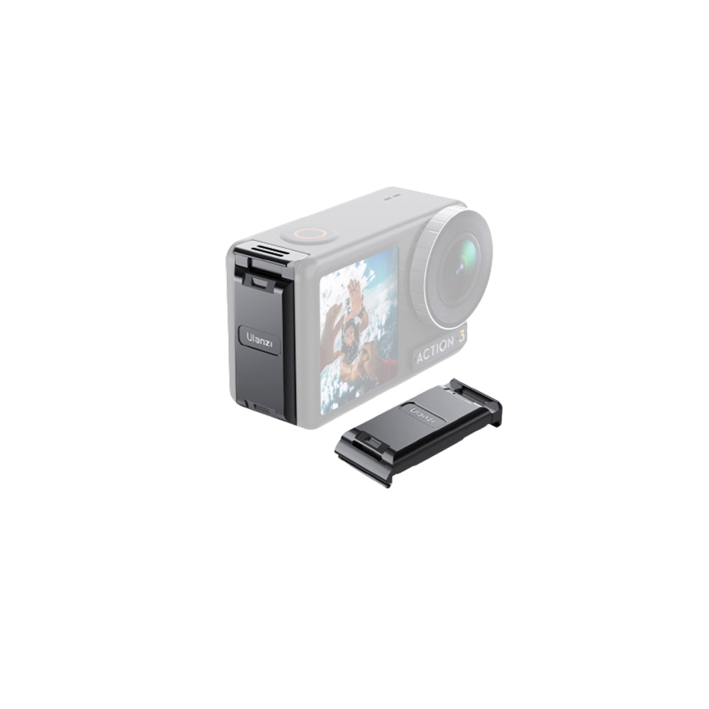 Ulanzi OA-16 DJI Osmo Action Camera 3 Quick Release Metal Battery Cover for  Photography and Shooting