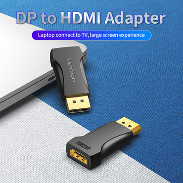 [CLEARANCE] Vention Male DisplayPort to Female HDMI Adapter 4K Gold-plated for TV, PC, Laptop