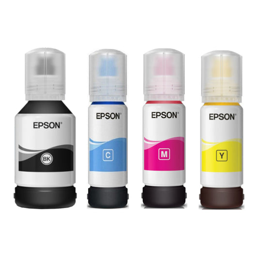 Epson 001 Ink Refill Bottle for Printer Ink Tank L4150 / L4160 / L6160 / L6170 / L6190 (127mL - BK, 70mL - C / M / Y)