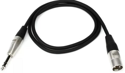 Hosa HSX-003 Pro Balanced Interconnect - REAN 1/4-inch TRS Male to XLR3 Male - 3 foot