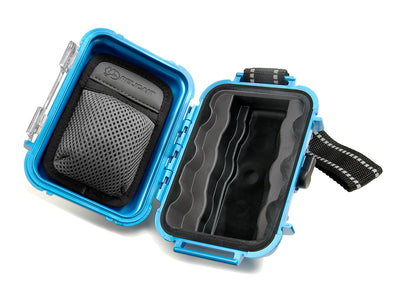 Pelican i1010 Waterproof Case Crushproof Hard Casing with Rubber Liner, Lid Organizer, External Headphone Jack for MP3 Players Earphones (Yellow)