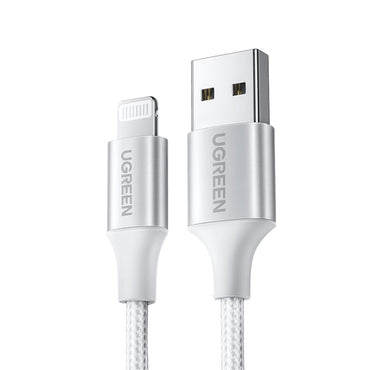 [CLEARANCE] UGREEN USB-A Male to Lightning Male 480Mbps Data Syncing & Charging Cable with Aluminum Braided Case for Smartphones & Tablets (2M) | 6016