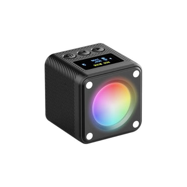 [CLEARANCE] Ulanzi L2 RGB COB Magnetic Mini Cube Video Light with LCD Screen, 1/4" Screw Mount, Dual Cold Shoe for Photography & Videography | 2878