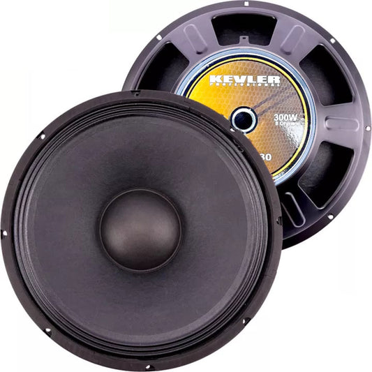 KEVLER KPA Series 15" Diameter Instrument Speakers with 43Hz-4.5KHz Frequency Response, Max 8Ohms Impedance, 97dB Sensitivity Level and 2" Voice Coil (2022 Model) (300W and 500W)