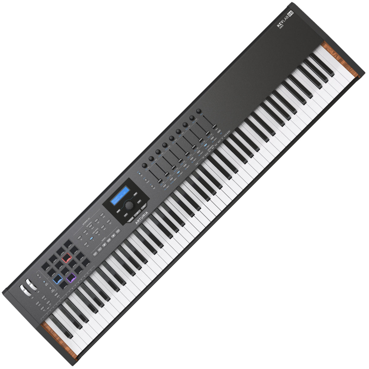 Arturia Keylab 88 MKII 88 Keys USB 2.0 Universal MIDI Keyboard Controller with Multi Presets and Assignable Controls for DJs, Musicians, and Music Producers - Black Edition