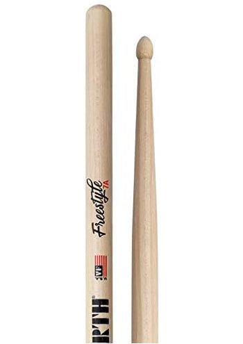 Vic Firth American Concept Freestyle 7A Hickory Wood Hybrid Tip Drumsticks (Pair) Drum Sticks for Drums and Percussion