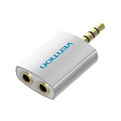 [CLEARANCE] Vention TRRS 4-Pole 3.5mm Male to Dual TRRS 3.5mm Female Gold Plated (BDAW0) Audio Adapter for Earphones, Mobile Phones