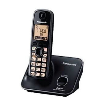 Panasonic KX-TG3711 2.4GHz Wireless Digital Gigarange Cordless Telephone (Silver, Black)