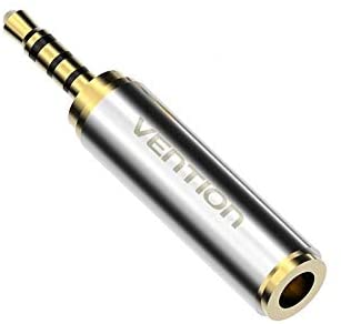 Vention 2.5mm Male to 3.5mm Female Audio Adapter Gold Plated for Smartphones, MP3 and other 2.5mm Audio Devices ( VAB-S02)