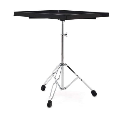 [CLEARANCE] Gibraltar 7615 Large Percussion Table and Stand with Adjustable Height, Durable Rugged Metal Tripod Base and Stout Double-Braced Legs with Rubber Feet