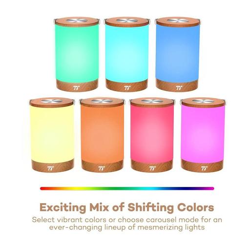 TaoTronics Dimmable Led Table Lamp with Shifting Vibrant Colors Features TT-DL033