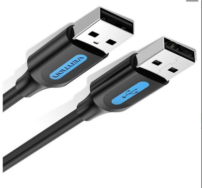 [CLEARANCE] Vention USB 2.0 A Male to A Male Cable 0.25M Black PVC Type