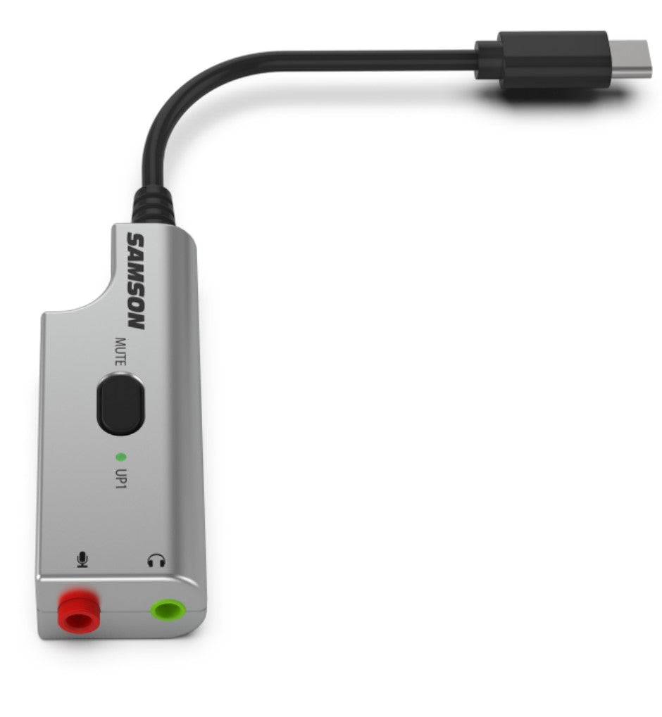 Samson ESADEU1 Plug and Play Headset Microphone with USB-C Interface Perfect for Virtual Meetings, Online Classes and Podcasts