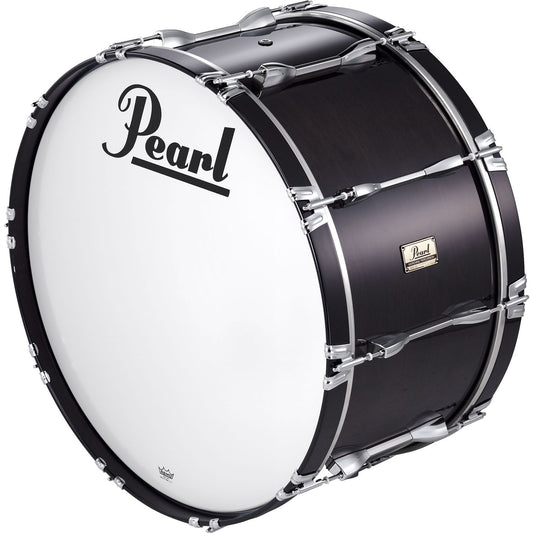 Pearl Carbonply 24 x 14 Bass Drum Championship Series with 6-Ply Maple Shell, Inner and Outer Carbon Fiber Plies and Extra Wide Claw Hooks for Marching Band Musicians