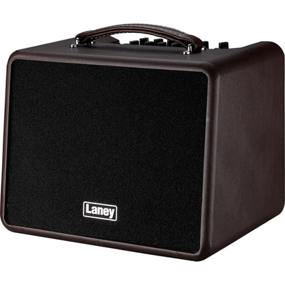Laney A-Solo 60 Watts 2-way Channel Portable Acoustic Guitar Amplifier with Feedback Elimination Control Feature