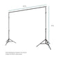Pxel LS-BD2.8X3 Photo Video Studio 280cm x 300cm or 9ft. x 10 ft Adjustable Muslin Background Backdrop Support System Stand