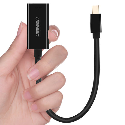 UGREEN 1080P 60Hz Mini DisplayPort DP to HDMI Gold-Plated Converter Cable Plug and Play for Display, Projector, TV (Black, White) | 10460, 10461