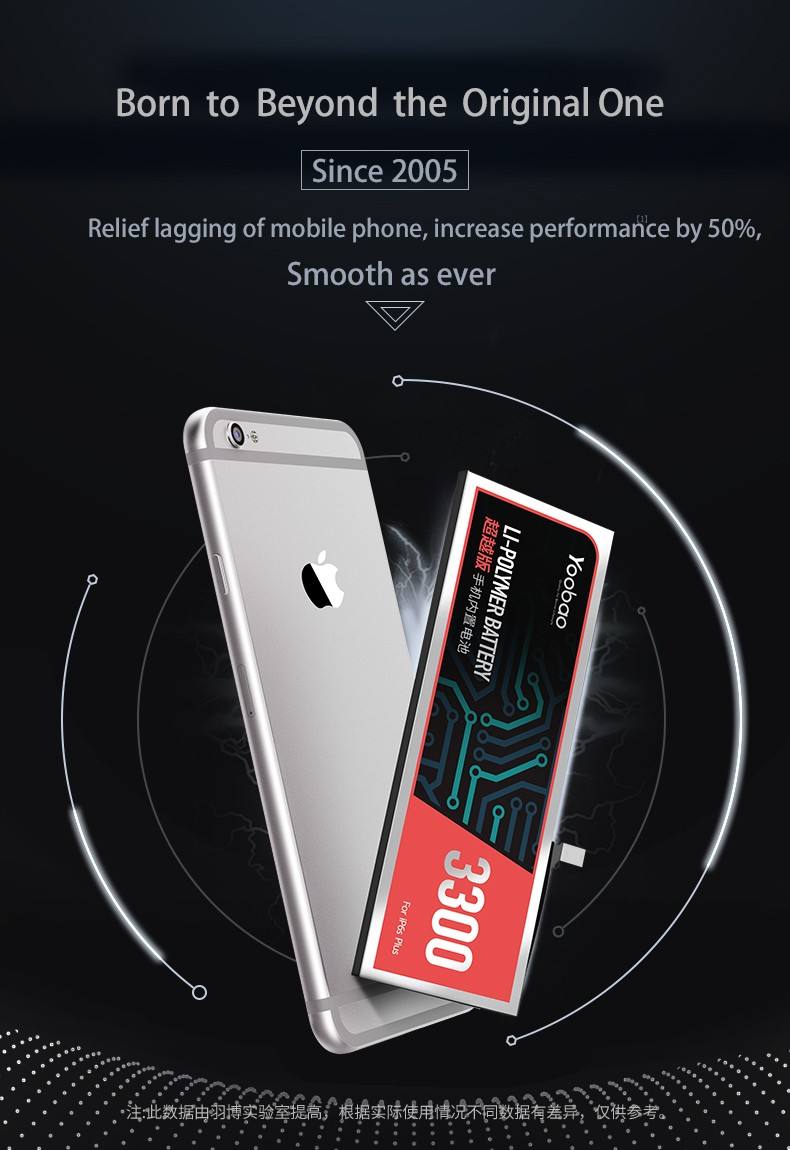 Yoobao 3400mAh Advanced Battery Replacement for iPhone 6 Plus