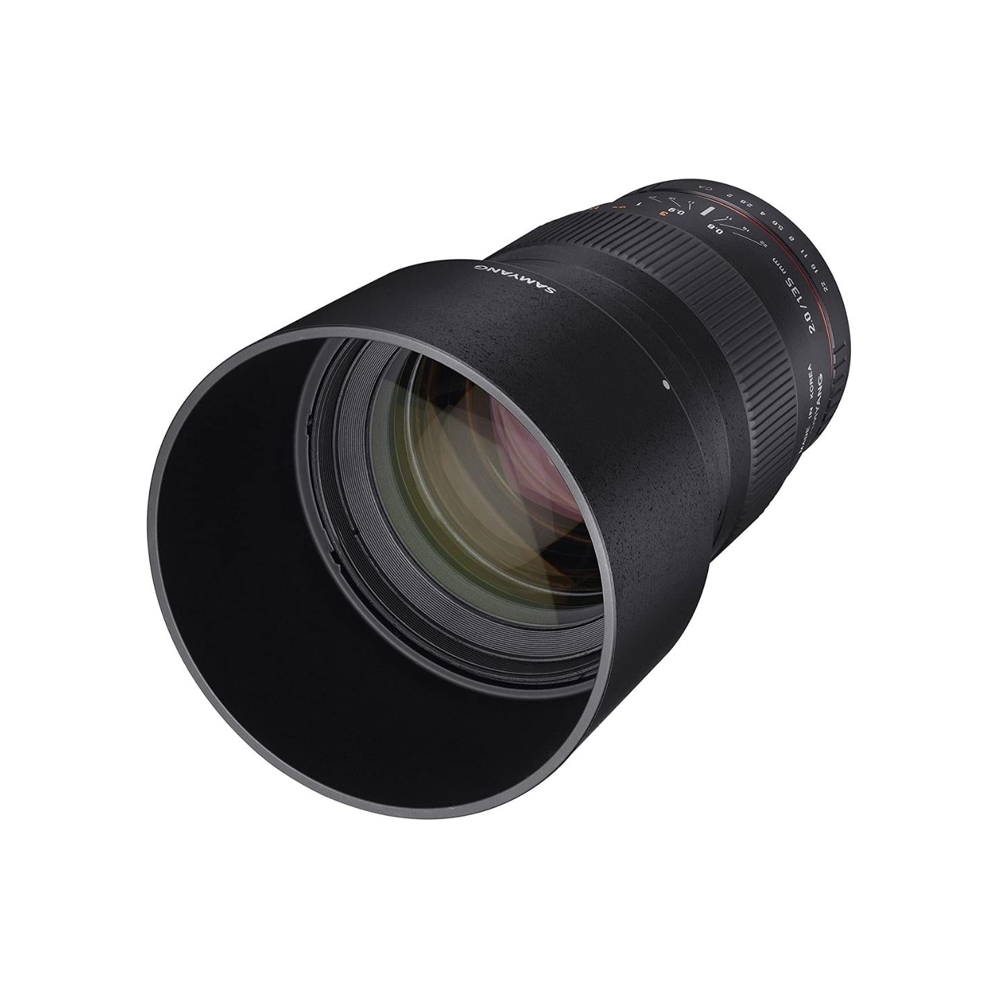 Samyang 135mm f/2.0 Manual Focus ED UMC Full Frame Telephoto Prime Lens for Canon EF DSLR Cameras | SY135M-C