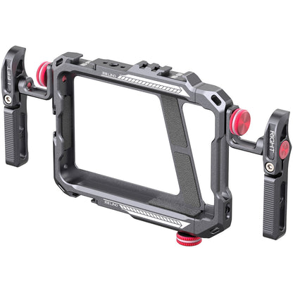 Ulanzi LINO Aluminum Smartphone Cage Dual Handle Rig 360 Adjustable with Cold Shoe, Rubber Gaskets for 5.4 to 6.7" Mobile Phones Vlogging Livestreaming