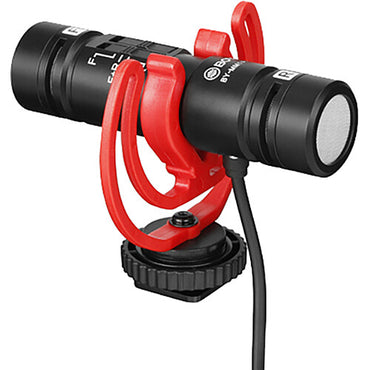 [CLEARANCE] Boya BY-MM1 Pro Dual-Capsule Condenser Shotgun Microphone for Cameras, iPhone, Android Smartphone, Tablet, Camcorder, PCs, 2 Person Recording